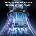 Vention Magnetic Phone Cooler 15W Heat Sink with LED Digital Display Cooling Fan for Gaming Radiator iPhone 17 16 15 14 pro max Samsung S24 Ultra S23 S22 Xiaomi 14 Huawei Mate 60 Clip on Portable USB C Heatsink. 