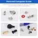 360PCS Personal Computer Screw,Pc Case Screws,Motherboard Standoffs for Hard Drive Pc Case Motherboard Fan Power Graphic. 