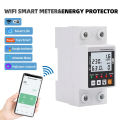 Trip switch WIFI Smart Switch smart life Energy Meter Kwh Metering Circuit Breaker Timer with Voltage Current and Leakage Protection 1P+N 63A. 