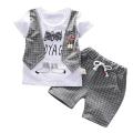 Toddler Baby Boys Gentleman Bow T-shirt Tops Shorts Pants Outfits Clothes Set. 