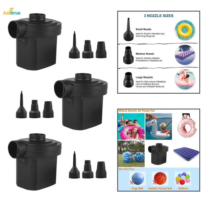 Electric Air Pump Air Compressor for Inflatable Kids Paddling Pool Pool ...
