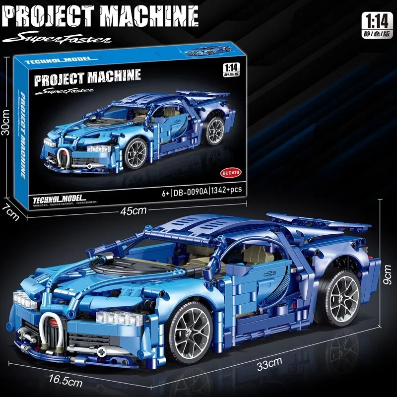 1:14 Bugatti Lambor FKP 37 Blocks Toy Building Blocks Sports Car