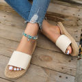 【ALLGOOD】Women's fashion trend non-slip wear comfortable soft soled flat sandals flip-flops. 