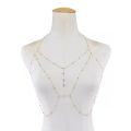 Body Chain Rhinestone Chain Bra Belly Waist Chain Beads Bikini Body Jewelry Party for Women Beach Wedding Accessories. 