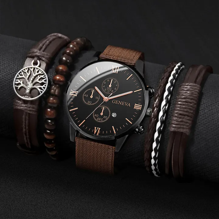 Qorix%204/5PCS%20Fashion%20Men%20Watches%20Casual%20Nylon%20Band%20Male's%20Quartz%20Watch%20Bracelets%20Set%20Relogio%20Masculino%20Reloj%20Hombre%EF%BC%88Without%20Box%EF%BC%89%20-%20Image%207