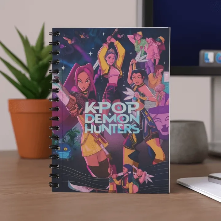 Student Study Stationery Paper Demon Hunters Notebook Hand Account Book ...