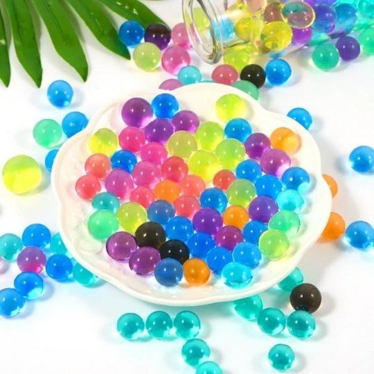 Magic Balls 200 pcs Magic Water Balls Pearl Crystal Soil Mud Plant Grow Balls Flower Plant Balls Toy For Kids