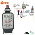 Trip switch CIRCUIT BREAKER 2.7Amp Volt-230V AC Apply For Home Electrical Appliances Grinder/Mixer etc... 