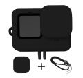 Silicone Protective Rubber Case with Lens Cap For Gopro 12/11/10/9. 