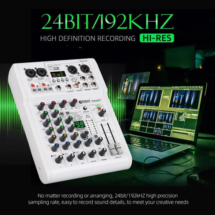 DEBRA%20PRMX-6%204-Channels%20Audio%20Mixer%20DSP%20Reverb%20for%20Live%20Recording%20-%20Image%203