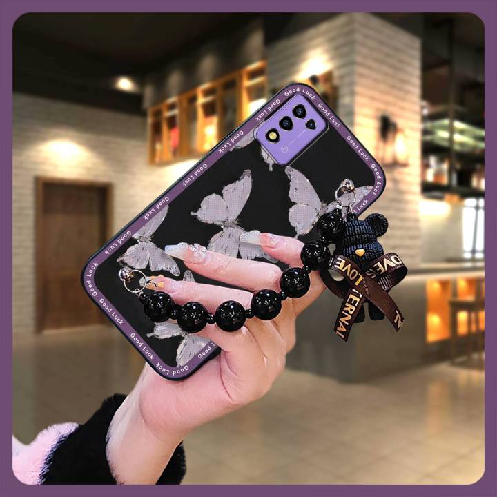 Simplicity%20Dirt-resistant%20Phone%20Case%20For%20ZTE%20Libero%205G%20iii/A202ZT%20Anti-knock%20Bear%20bracelet%20Back%20Cover%20protective%20case%20-%20Image%204