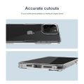 Nillkin Luxury Soft Silicone Case for Apple iPhone 15 Pro Max Phone Cases Transparent TPU + PC Silicone Clear Shockproof Back Cover. 