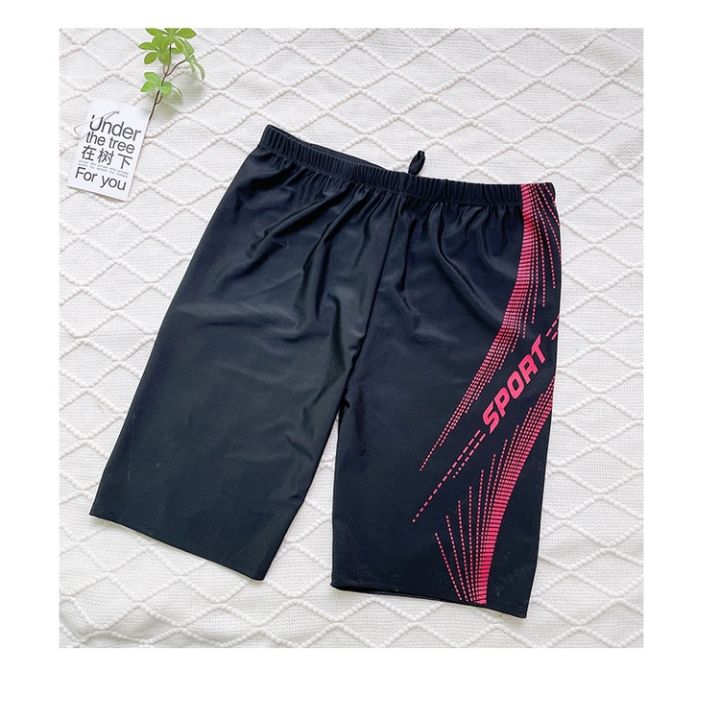 Beach Equipment Boxer Swimming Trunks Five Points Hot Spring Men's Loose Quick-Drying Outfit Swimsuit Swimming Trunks Men's Anti-Embarrassment