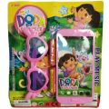 Dora Touch Screen Toy Musical 6 inkless Mobile Phone with Sunglass Toy Cartoon Simulated Landline Smartphone. 