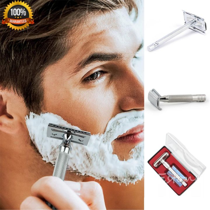 HL-948%20Long%20Handle%20Double%20Edge%20Safety%20Razor%20Razors%20For%20Men%20Women%20Classic%20Wet%20Shaving%20Kit%20Metal%20Razor%20Stainless%20Steel%20Double%20Edge%20Safety%20Razor%20Blades%20-%20Image%205