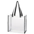 Clear Tote Bags 12 x 12 x 6, PVC Plastic Tote Bag With Handles for Work Beach Lunch Sports, Concerts. 