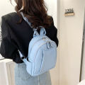 IELGY backpack women's all-match korean style fashion large-capacity casual lychee pattern backpack. 