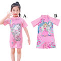 bellylady irl Kid Jumpsuit wear Cartoon Fast Dry Short Sleeve Surfing Beachwear for 3-12Y. 