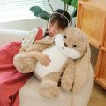 35cm ZEIO Diudiu Rabbit Plush Toy Angry Long Ear Rabbit Dolls Fluffy Super Cute Bunny Doll Pillow Animal Stuffed Toy. 
