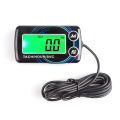 【Miga Plaza】Digital Engine Tach Hour Meter Waterproof Tachometer Gauge Engine RPM LCD Display For Motorcycle Car Boat. 