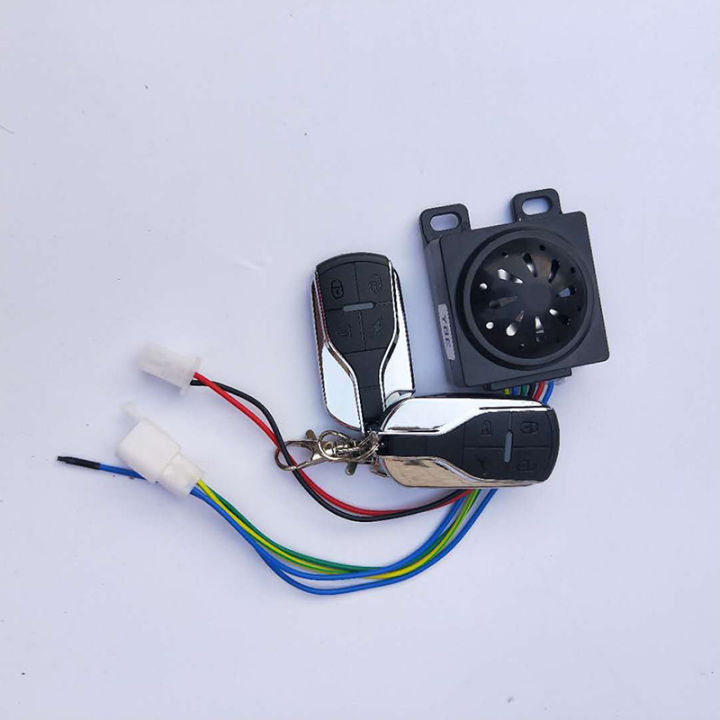 36-48v E-Bike Anti-Theft Lock Alarm Dual Remote Control Smart Induction ...