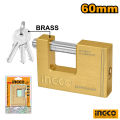 INGCO Heavy Duty Brass Block Padlock 60mm. 