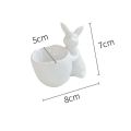 Creative Ceramic Tableware Rabbit Shape Cup Holder Egg Tool Steam Rack Mold Kitchen Accessories Easter Gift-A. 