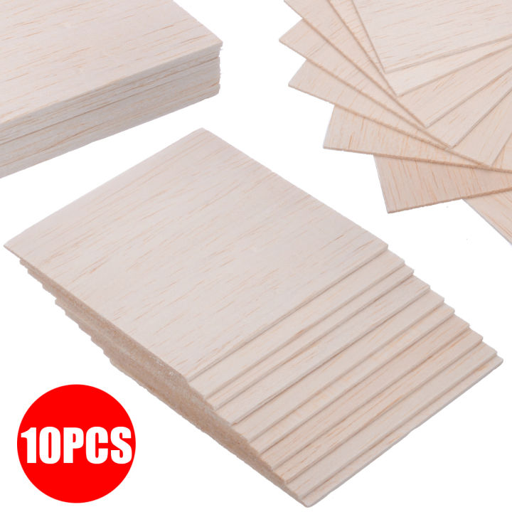 Balsa Table Material 10pcs Model Balsa Material Wood Balsa Sheets For Diy Plate Model Ship ...