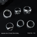 【Grand Sale】Punk Cross Titanium Steel Ring Trendy Retro Sword Rotating Roman Personality Ring. 