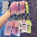 SHANINY Button Battery Kawaii Electronic Car Keychain Bag Pendant Hanging Accessories Pocket Calculator School Office Supplies Office Electronics Pig Girl Calculator Calculator Keychain Digit Calculator Electronic Calculator. 