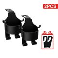 【ThinkWay】2Pcs 3-IN-1 Universal Car Seat Headrest Cup Holder Hook Storage Box Multipurpose  Bracket Drink Cup Stand Umbrella Handbag Hanging Rack. 