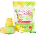 2 in 1, Pineapple and Lemon Soap, Be White Body 100Grams X 3 (3 Soap) 1 Sachet Bplc Made in Thailand. 