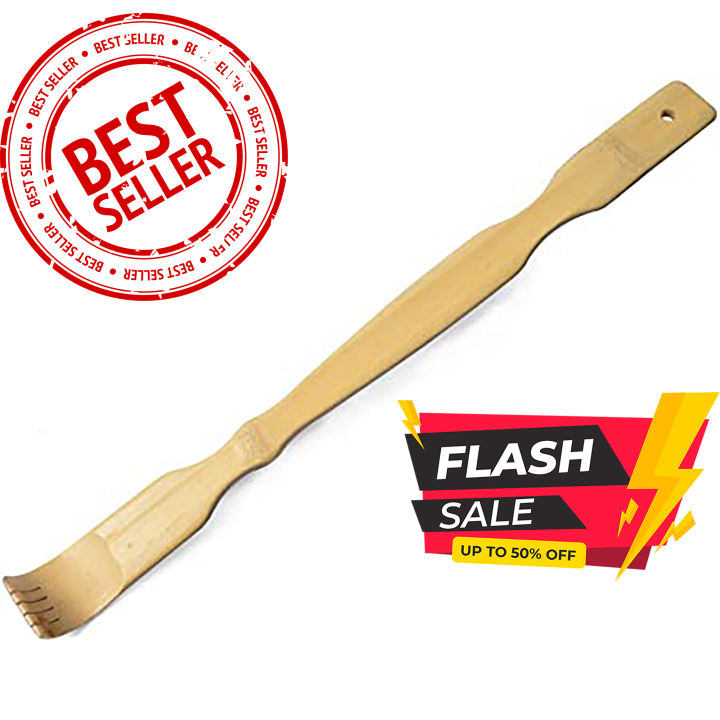 Back scratcher / Wood back scratcher / පිට කසනය / Wooden Back Itch scratcher and Body massage stick(Hand type)