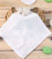 1/4 Pcs 100% Cotton White Square Towel Rag Small Towel Hotel Catering Dish Towel. 