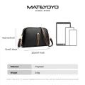 MATEYOYO Women's Bag Fashion Shoulder Bag Cross-body Bag Messenger Bag PU Bag Dual Zipper Design Large Capacity Adjustable Shoulder Straps Inner Pocket Durable Anti Scratch. 