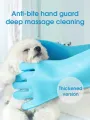 【wholesle668 Store】Pet Dog gloves brush silicone bath massage brush artifact dog rub bath supplies Daquan clean Pet items. 