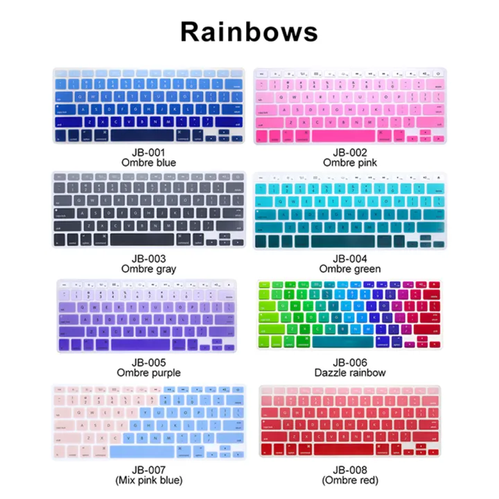 Custom Silicone Keyboard Cover /eu Layout For Macbook Hplenovologitech ...