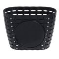 Kids Bicycle Basket, Children Plastic Front Handlebar Bike Basket for Storage, Black. 
