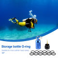 Mini Diving Cylinder Valve with 12 O-Rings Kit Scuba Diving Tank Dive Key Chain Diving Bottle for Diving. 