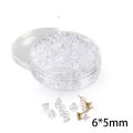 50-200pcs/lot Soft Silicone Rubber Earring Back Stoppers for Stud Earrings DIY Earring Findings Accessories Bullet Tube Ear Plugs. 