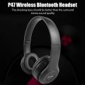 P47 Wireless Headphones Bluetooth Headset Foldable Stereo Gaming Earphones With Microphone Support TF Card For IPad Mobile Phone. 