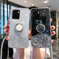 For OnePlus Nord N20 SE Case Shiny Ring Glitter Soft Transparent Holder Stand Back Cover Casing for OnePlus Nord N20 SE Phone Cases Cover Stars Moon Girls. 