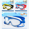 Kids Big Frame Swimming Goggles With Earplugs Children's Anti-fog Swimming Glasses Boys Girls Pool Beach Eyewear Swim Goggles. 