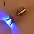 1Pc Party Charm LED Earring Light Up Crown Glowing Crystal Ear Drop Stud. 