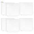 6pcs Acrylic Sheets for Light Base Cast Panel for Signs Square. 