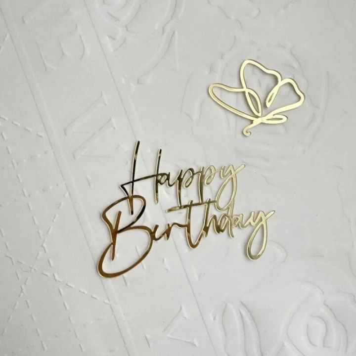 Cake%20&%20Cupcake%20Toppers1/5%20s%20Happy%20Birthday%20Cake%20Topper%20Acrylic%20Gold%20Dessert%20Cu%20ake%20Topper%20for%20Baby%20Birthday%20Party%20Simple%20Style%20Cake%20DecorationsParty%20Supplies%20-%20Image%205