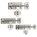 Stainless steel Door Bolt Lock Latch Slide Barrel Bolt Clasp Set Long 6". 