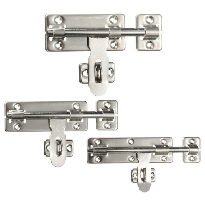 Stainless%20steel%20Door%20Bolt%20Lock%20Latch%20Slide%20Barrel%20Bolt%20Clasp%20Set%20Long%206"%20-%20Image%203