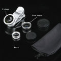 3 In 1 Mobile Phone Fish Eye+Wide Angle+Macro Camera Lens For Universal Cell Phone. 