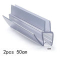 Shower Seal Easy To Use Rubber Strip 6/8/10/12mm Accessories For Glass Doors Shorten Individually. 